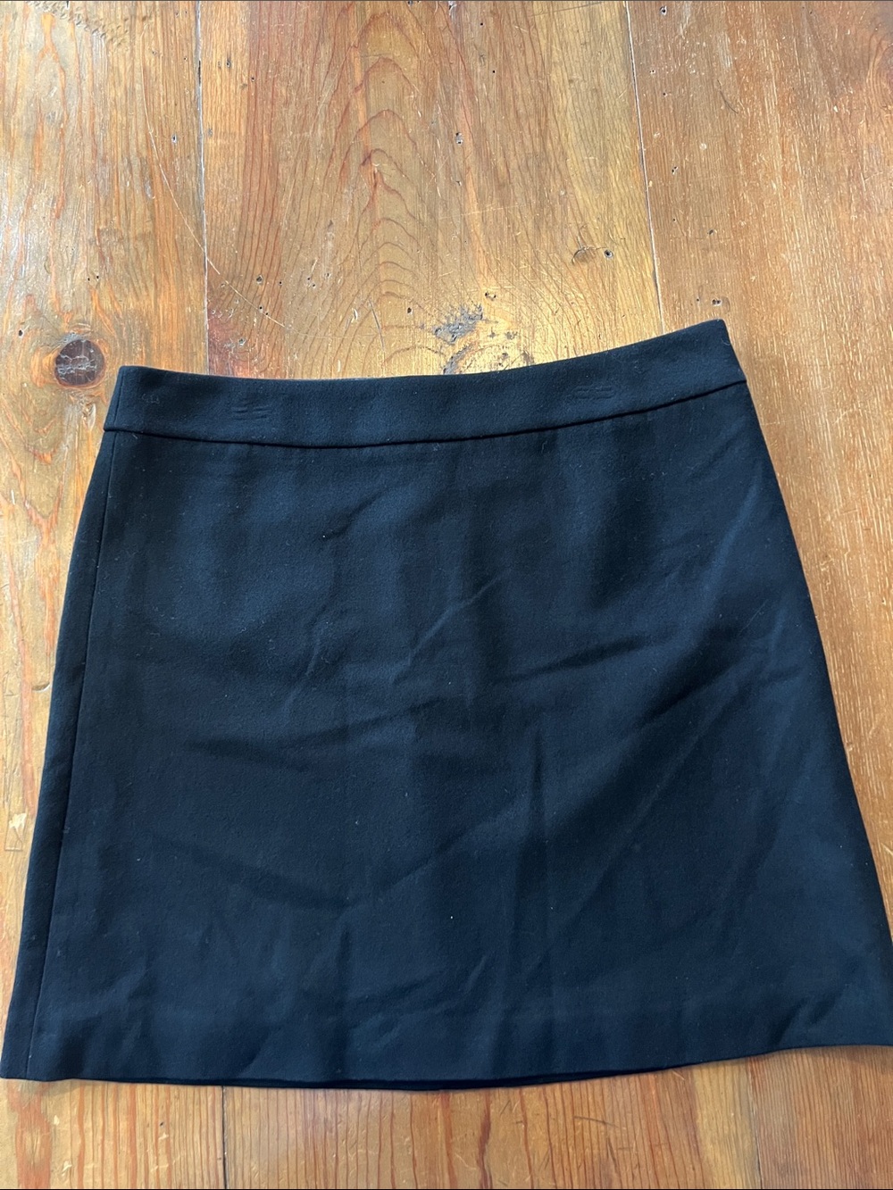 Esprit Black A Line Mini Skirt Size 4 Minimalist High Waist Solid Zip Back